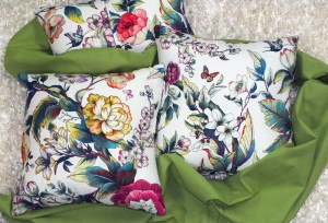 cojines estampado flores